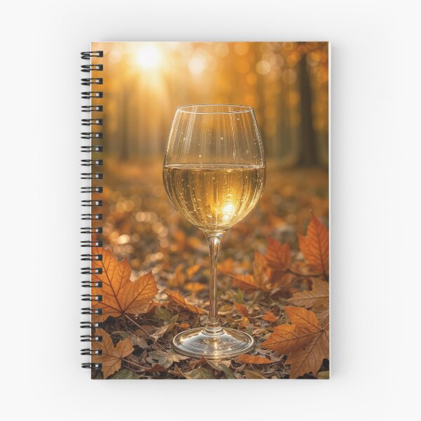 Item preview, Copa de vino entre hojas de otoño designed and sold by Maria Dryfhout.