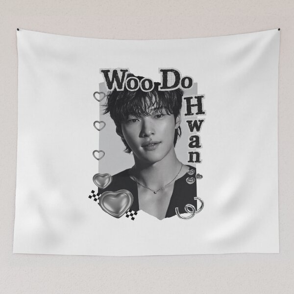 Item preview, Woo Do-hwan Korean Actor Kdrama Group Black and White Collage Digital Art Portrait designed and sold by AJUNICE STUDIO.