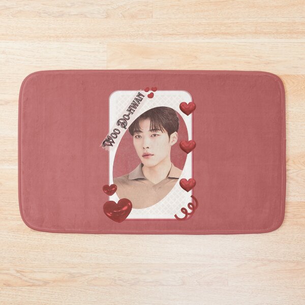 Item preview, Tarjeta de grupo del actor coreano Woo Do-hwan, estilo collage estético rojo designed and sold by AJUNICE STUDIO.