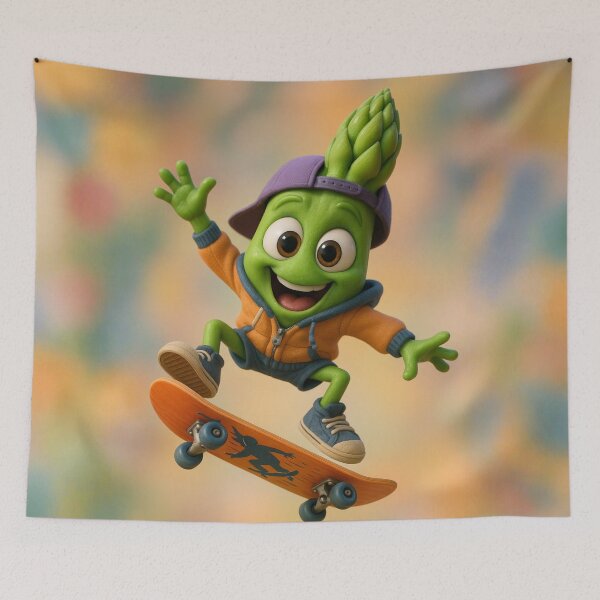 Item preview, Skater Asparagus designed and sold by Sillytoe.