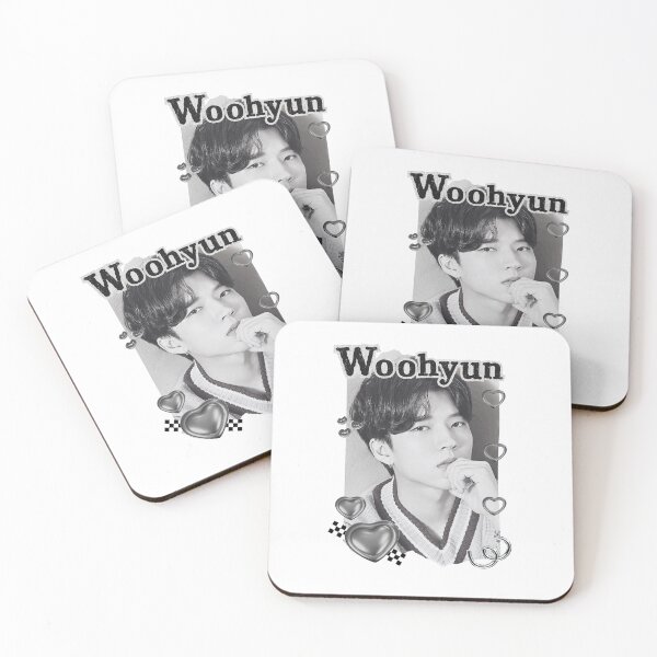 Item preview, Woo Hyeon-seo (Woohyun of Infinite) Korean Actor Kdrama Group Black and White Collage Digital Art Portrait designed and sold by AJUNICE STUDIO.