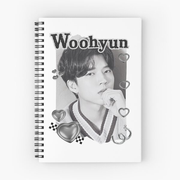 Item preview, Woo Hyeon-seo (Woohyun of Infinite) Korean Actor Kdrama Group Black and White Collage Digital Art Portrait designed and sold by AJUNICE STUDIO.