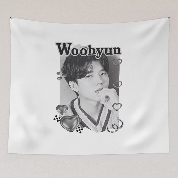 Item preview, Woo Hyeon-seo (Woohyun of Infinite) Korean Actor Kdrama Group Black and White Collage Digital Art Portrait designed and sold by AJUNICE STUDIO.