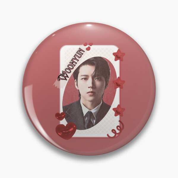 Item preview, Woo Hyeon-seo (Woohyun of Infinite) Korean Actor Kdrama Group Card Red Aesthetic Collage Design designed and sold by AJUNICE STUDIO.