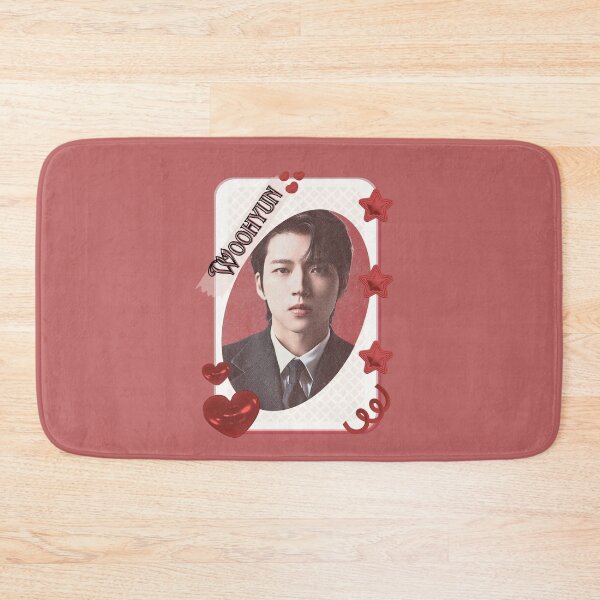 Item preview, Woo Hyeon-seo (Woohyun of Infinite) Korean Actor Kdrama Group Card Red Aesthetic Collage Design designed and sold by AJUNICE STUDIO.