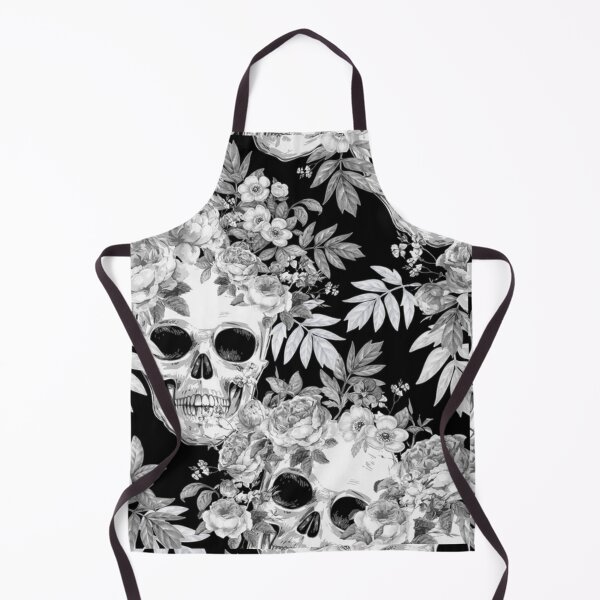 Item preview, Charcoal Hibiscus Floral & Candy Skull Gothic Design designed and sold by MakersFolly.