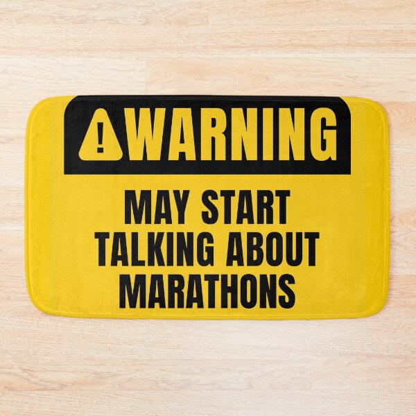 Item preview, Marathons Lover Warning Sign designed and sold by MaryAller.
