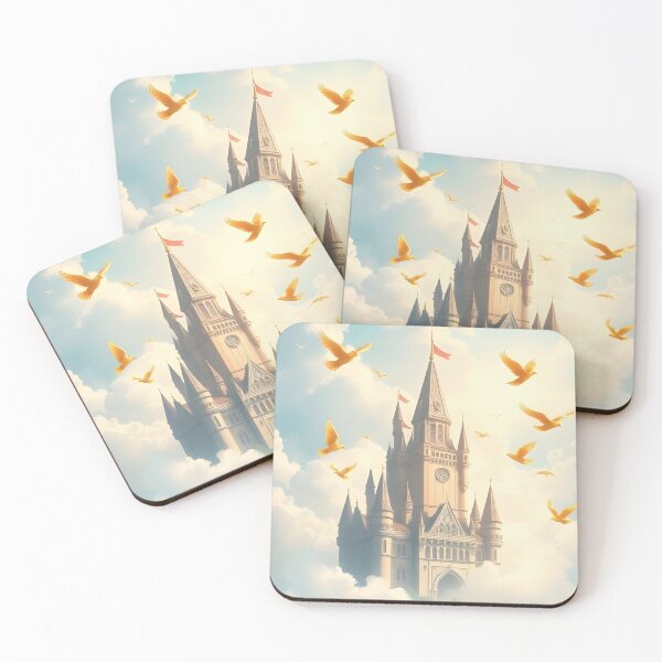 Item preview, Clocktower Castle in the Clouds – Fantasy Anime Art for Phone Cases & Pillows designed and sold by PunchDrop.