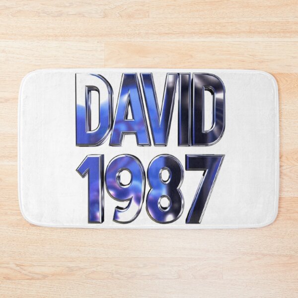 Item preview, David 1987 — Chrome 3D Name Design designed and sold by AlexLineArt.