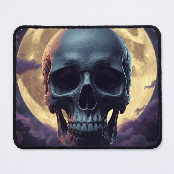 Item preview, Skull against the moon designed and sold by Bobigreg.