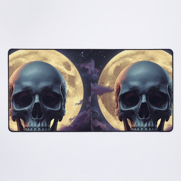 Item preview, Skull against the moon designed and sold by Bobigreg.