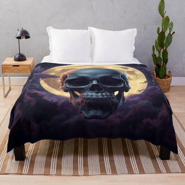 Item preview,  Skull against the moon designed and sold by Bobigreg.