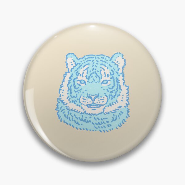 Item preview, Blue Tiger pastel pointillism portrait designed and sold by Magnificent Lizard.