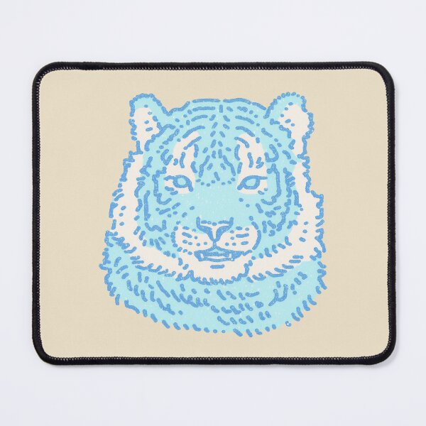 Item preview, Blue Tiger pastel pointillism portrait designed and sold by Magnificent Lizard.
