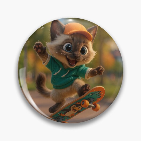 Artikelvorschau, Skater Balinese Katze entworfen und verkauft von Sillytoe.