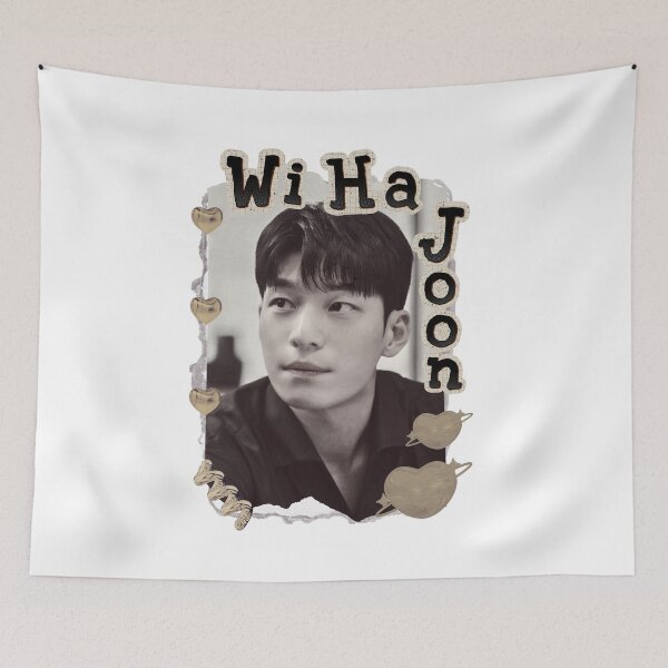 Item preview, Wi Ha-joon Korean Actor Kdrama Actor Korean Group Scrapbook Collage Cozy Y2K Vintage Design designed and sold by HELL0WBELLO.