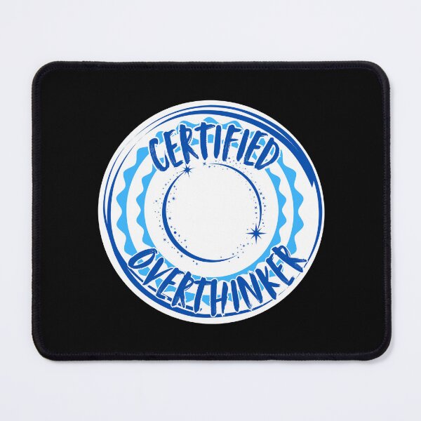 Item preview, Certified Overthinker | Pensatore Certificato designed and sold by LenaBlueDesigns.