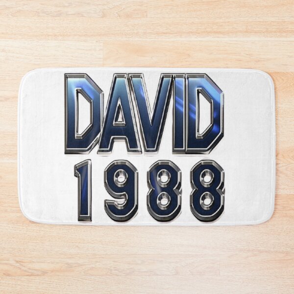 Item preview, David 1988 — Chrome 3D Name Design designed and sold by AlexLineArt.