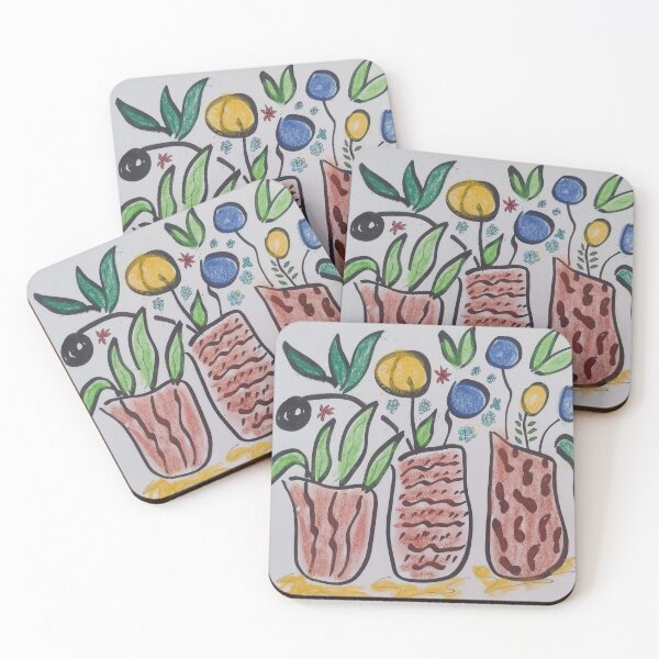 Item preview, Three terracotta planters designed and sold by ArtbyColleen.
