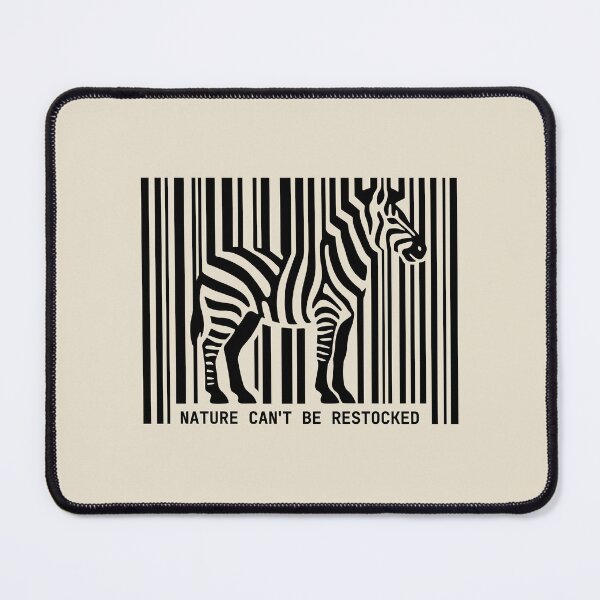 Item preview, Nature Cannot Be Restocked Zebra Barcode designed and sold by Geek Updated.