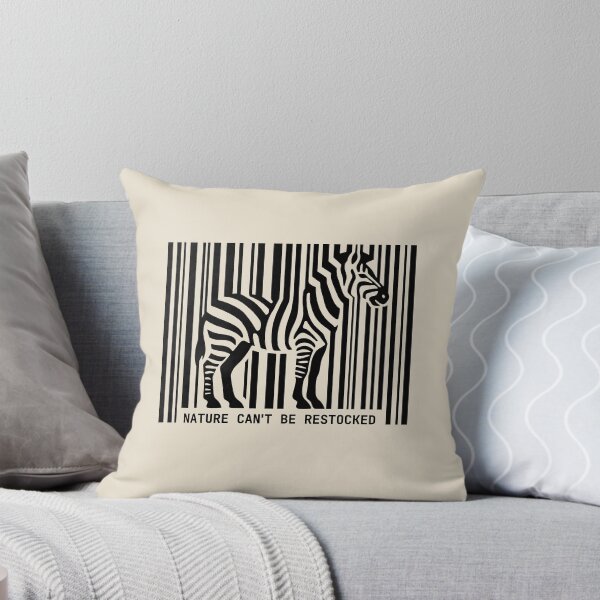 Item preview, Nature Cannot Be Restocked Zebra Barcode designed and sold by Geek Updated.
