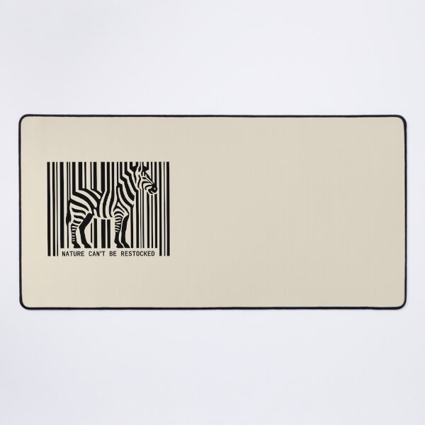 Item preview, Nature Cannot Be Restocked Zebra Barcode designed and sold by Eurokollektiv.