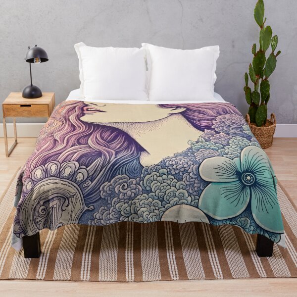 Artikelvorschau, Art Nouveau – Floral Fantasy Woman entworfen und verkauft von MindTripLabs.