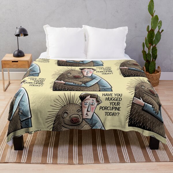Item preview, Funny Hugging Porcupine Satire designed and sold by Nature's Fancy.