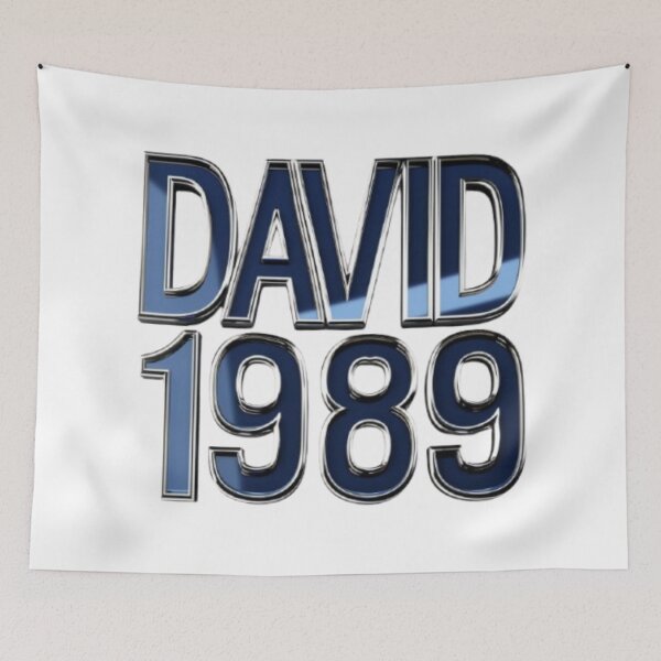 Item preview, David 1989 — Chrome 3D Name Design designed and sold by AlexLineArt.