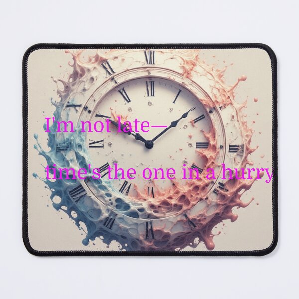 Item preview, I’m Not Late – Time’s the One in a Hurry designed and sold by YAM716.