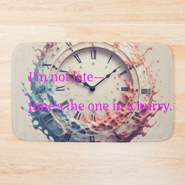 Item preview, I’m Not Late – Time’s the One in a Hurry designed and sold by YAM716.