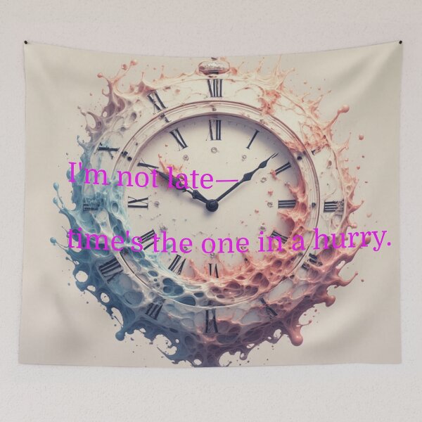 Item preview, I’m Not Late – Time’s the One in a Hurry designed and sold by YAM716.