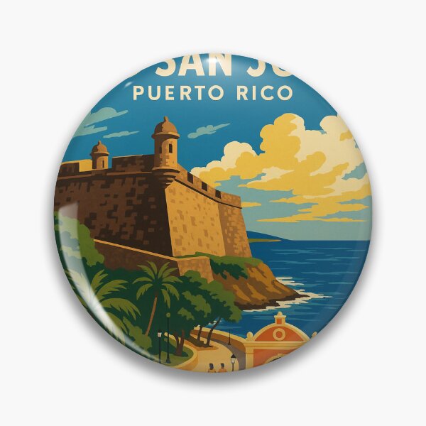 Item preview, El Morro and Paseo La Princesa Vintage View designed and sold by Por.Ahi.PR.