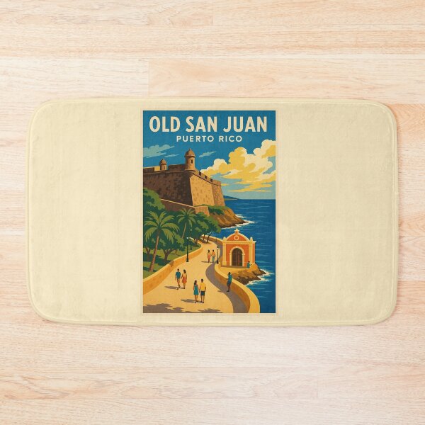Item preview, El Morro and Paseo La Princesa Vintage View designed and sold by Por.Ahi.PR.