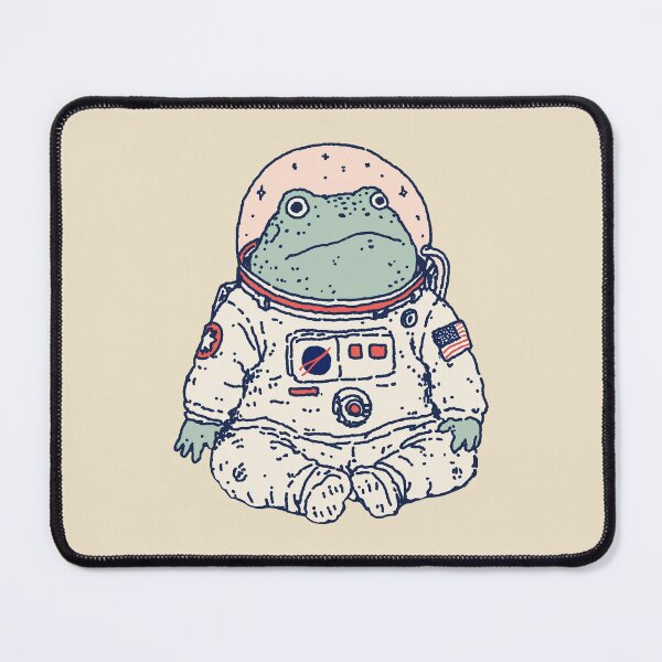 Item preview, Astronaut Frog, whimsical retro space suit illustration designed and sold by Magnificent Lizard.