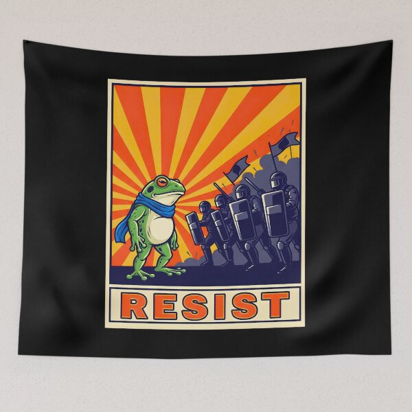 Item preview, resist frog portland designed and sold by maglomanya.