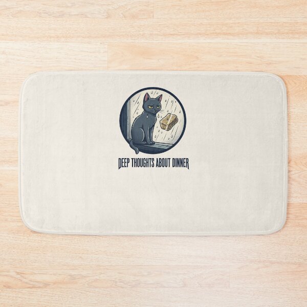 Item preview, Grumpy Cat Deep Thoughts About Dinner Funny Art designed and sold by HoopeStylee.