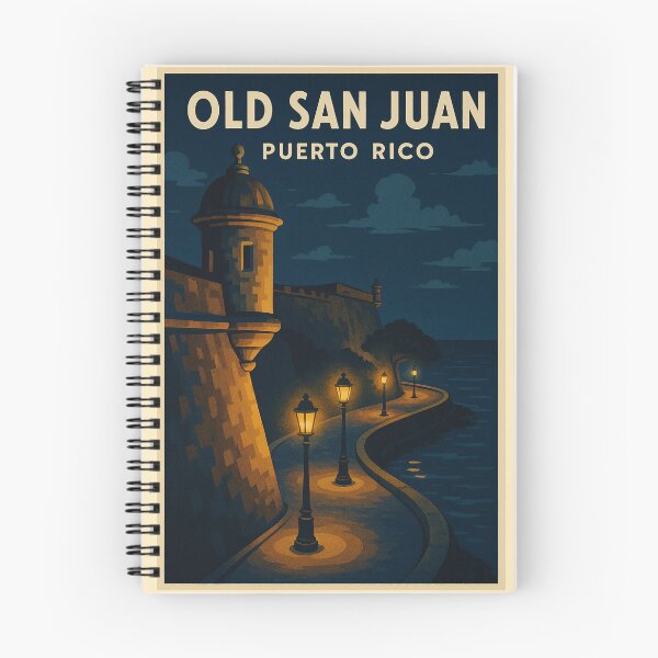 Item preview, Nocturnal Glow of El Morro Fortress Vintage View designed and sold by Por.Ahi.PR.