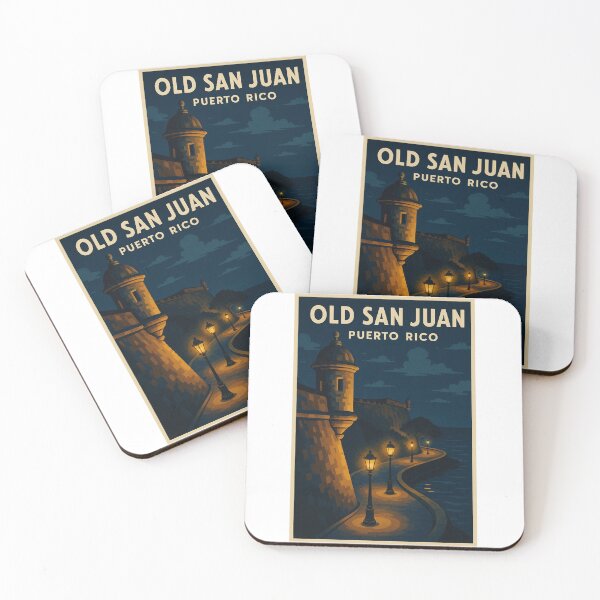 Item preview, Nocturnal Glow of El Morro Fortress Vintage View designed and sold by Por.Ahi.PR.
