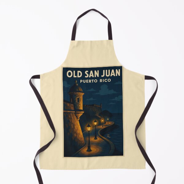 Item preview, Nocturnal Glow of El Morro Fortress Vintage View designed and sold by Por.Ahi.PR.
