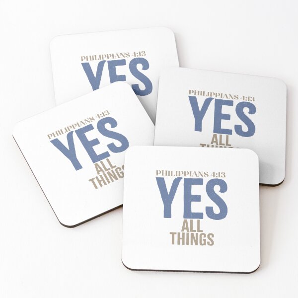 Item preview, Yes, all things! - Philippians 4:12-13 designed and sold by LambsPath.