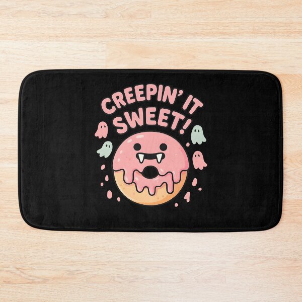 Item preview, Creepin' It Sweet Funny Vampire Donut Halloween Pun Design designed and sold by Dantin.