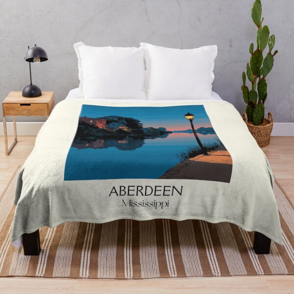 Item preview, Aberdeen Mississippi Riverfront | Tranquil Twilight Art Print designed and sold by TuncGK.