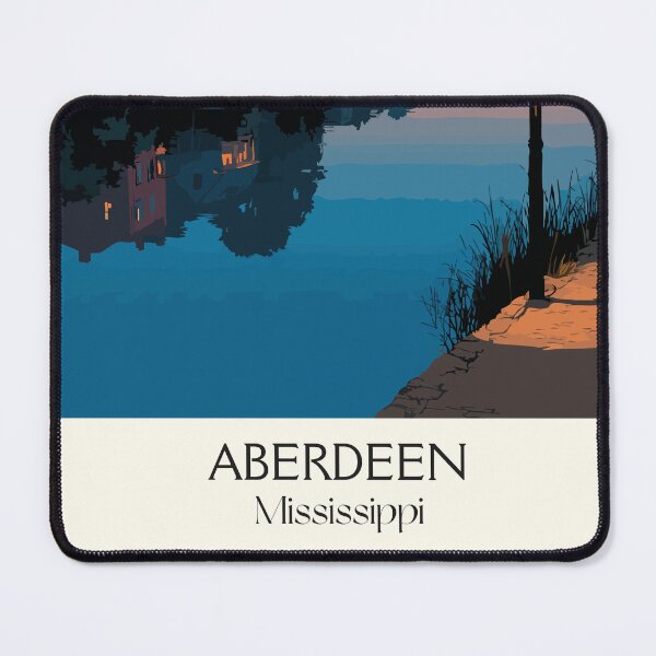 Item preview, Aberdeen Mississippi Riverfront | Tranquil Twilight Art Print designed and sold by TuncGK.