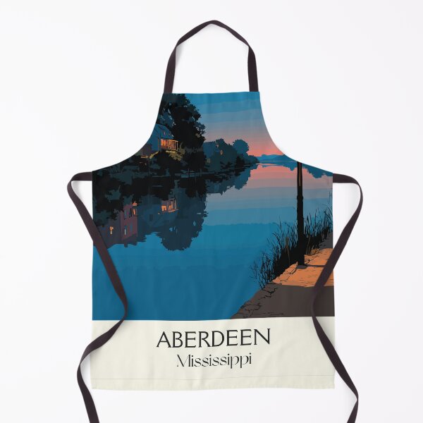 Item preview, Aberdeen Mississippi Riverfront | Tranquil Twilight Art Print designed and sold by TuncGK.