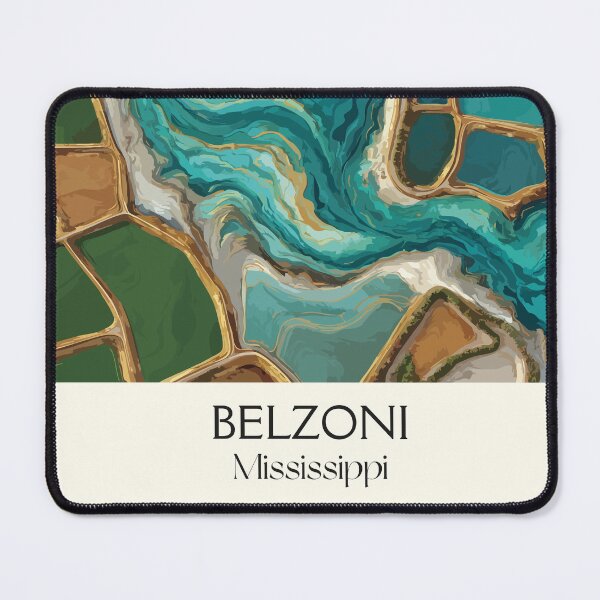 Item preview, Belzoni Mississippi Delta | Abstract Aquaculture Art Print designed and sold by TuncGK.