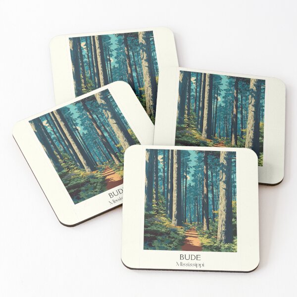 Item preview, Bude Mississippi Forest | Sunlit Woodland Path Art Print designed and sold by TuncGK.
