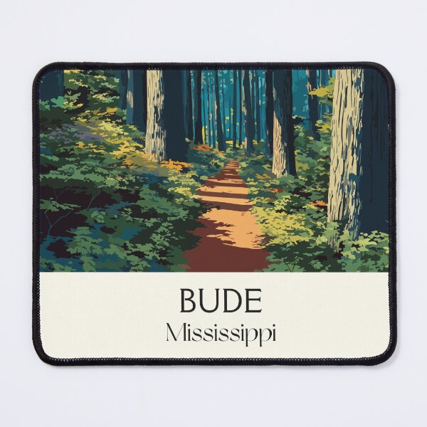 Item preview, Bude Mississippi Forest | Sunlit Woodland Path Art Print designed and sold by TuncGK.