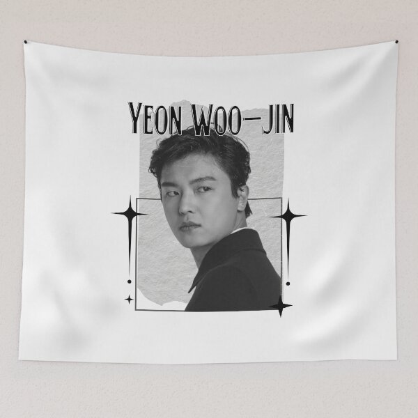 Item preview, Yeon Woo-jin Korean Actor Korean Scrapbook Collage Cozy Y2K Vintage Design designed and sold by HELL0WBELLO.