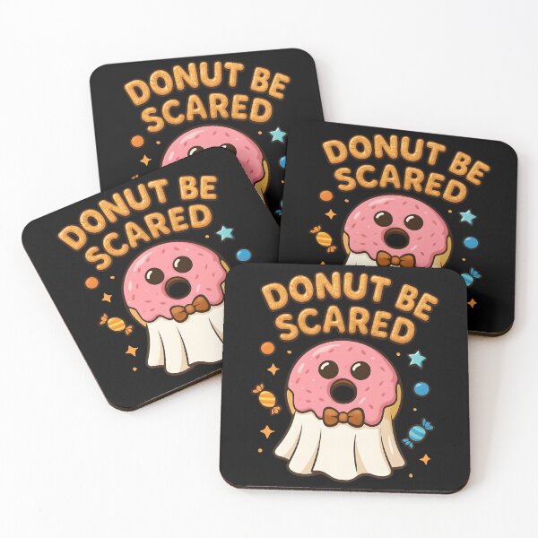 Item preview, Donut Be Scared Funny Halloween Ghost Pun Design designed and sold by Dantin.